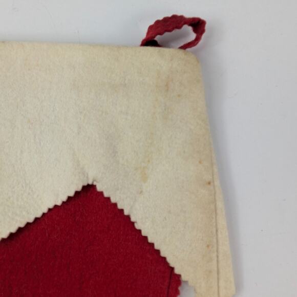 1960s Cindy Christmas Stocking Red Felt Authentic Vintage Holiday Decor Unique - Picture 3 of 12